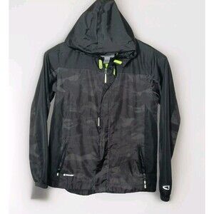 Champion  Boy Utility  Zip Jacket Hoodie  Black Camouflage Size L 12/14 Youth